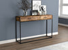 48” Modern Console Table With 2 Drawers - Brown Reclaimed Wood With Black Metal | Console moderne de 48 po avec 2 tiroirs - bois recyclé brun avec métal noir