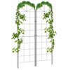 Outsunny 2 Pcs Garden Trellis For Climbing Plants, Outdoor Metal Trellis