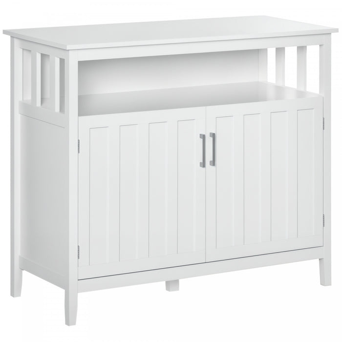 HOMCOM Sideboard Buffet Storage Cabinet Console Table with 2 Doors White