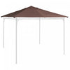 Outsunny 9.8' X 9.7' Square Gazebo Canopy Replacement Uv Protected Top Cover Sun Shade Orange|Outsunny 10' X 10' Remplacement De L'auvent Du Gazebo Carre Couvercle Superieur Protege Contre Les U