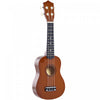 HOMCOM Portable 21 Inch Birch Wood Ukulele, 4 Nylon Strings Smooth Lightweight Beginner, Experienced Player, Brown
