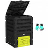 Outsunny 120 Gallon Compost Bin, Large Composter With 80 Vents, Yellow