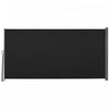 Outsunny 118" X 63" Retractable Side Awning Patio Outdoor Folding Privacy Screen With Resistance To |Outsunny Ecran De Confidentialite Pliant Pour Auvent Lateral 118 X 63, Noir