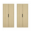 Rivington Modern 38" Bookcase Cabinet in Natural Oak - Set of 2 | Armoire bibliotheque moderne Rivington 38" en chene naturel - Lot de 2