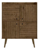 Manhattan Comfort Bogart Mid-Century Modern Accent Cabinet - Rustic Brown & Natural|Armoire décorative Bogart de Manhattan Comfort de style moderne du milieu du 20e siècle - brun rustique et naturelle
