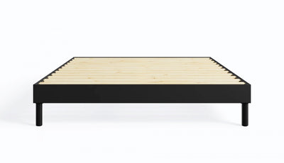 Smart Base Essential Queen Metal Platform Bed Frame - Black | Cadre de grand lit plateforme Smart Base Essential en métal - noir