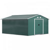 Outsunny 11' X 13' Practical Backyard Garden Storage Tool Shed Double Sliding Door 4 Ventilation Slo|Outsunny 11.2ft X 12.5ft Abri De Jardin Remise Pour Outils Abri A Outils Double Porte Coulissante 4