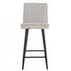 Marielle Taupe Upholstered Bar Stool (Set of 2) | Tabouret de bar Marielle rembourre taupe (ens. de 2)