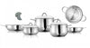 Arimi Bella 9-piece Italian Stainless Steel Cookware Set|Arimi Bella Batterie De Cuisine Italienne En Acier Inoxydable 9 Pieces