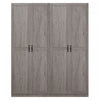 Cornelia Modern 30" Storage Cabinet in Gray (4-Shelf) - Set of 2 Bookcase | Armoire de rangement Cornelia Modern 30" en gris (4 etageres) - Lot de 2