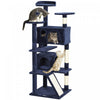 Pawhut 54" Cat Tree, Cat Tower For Indoor Cats With Scratching Posts, Cat Condos, Bed, Platforms, Ra|Pawhut Arbre A Chat De 54" Tour A Chat Pour Chats D'interieur Avec Griffoirs, Condos Pour Chats, Lit
