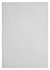 Pearl White Waves Washable Shag Area Rug 8'x10' Indoor Area Rug
