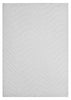 Pearl White Waves Washable Shag Area Rug 8'x10' Indoor Area Rug | Tapis Lavable A Poils Longs Motif Vagues Blanc Perle 8'x10'