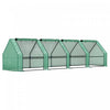 Outsunny 12' X 3' X 3' Portable Greenhouse, Tunnel Greenhouse Green|Outsunny Serre Portative 12' X 3' X 3', Serre Tunnel, Vert