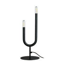 Dainolite Wand 2 Light Table Lamp Matte Black Finish