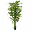 HOMCOM 6FT Artificial Bamboo Tree in Pot for Indoor, Green