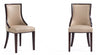 Manhattan Comfort Set of 2 Grand Faux Leather Dining Chairs - Tan|Ensemble 2 chaises de salle à manger Grand de Manhattan Comfort en similicuir - tan