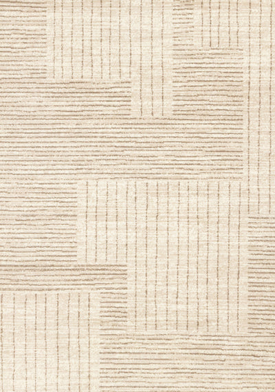 Florence Brown Cream Geometric Linework Design Rug, 7'9" x 10'6" Indoor Area Rug | Tapis Florence Brown Cream a motif geometrique a lignes lineaires, 7'9" x 10'6"