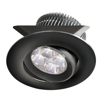 Dainolite Smpled 8 Pot Light Black Dimmable Adjustable Tilt Angle Lamp