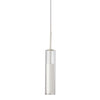 Dainolite Luna LED Pendant 6w White Finish Clear Glass Lamp