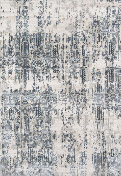 Claudia Traditional 7'9\" x 9'10\" Area Rug in Grey Indoor Area Rug