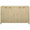 Ted 55" Fluted Buffet Cabinet With Storage And Adjustable Shelves - Natural | Ted Buffet Cannele 55" Avec Rangement Et Etageres Reglables - Naturel