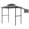 Outsunny 8' X 5' Grill Gazebo, Double Tiered Barbecue Gazebo, Light Grey