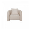 Sylvia Modern Glam Tweed Lounge Chair in Gold Dust | Fauteuil lounge en tweed moderne glamour Sylvia, finition Poussiere d’Or