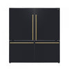 Forno Milano 60-Inch Side-by-Side Refrigerator in Black, 34.4 cu.ft - FFFFD1787-60BLK | Refrigerateur cote a cote Milano de 60 po, noir, 34,4 pi³ – FFFFD1787-60BLK