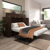 Bestar Pur 69 W Full Cabinet Bed with Mattress - Black Walnut|Armoire-lit double Pur de Bestar de 69 po (L) avec matelas - noyer noir