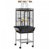 Pawhut 61.5 Inch Bird Cage Parakeet House For Cockatiel With Stand, Pull Out Tray, Play Top, Storage|Pawhut Cage A Oiseaux De 61 Pouces Pour Pinsons, Perruches Avec Support, Plateau Coulissant, Dessus
