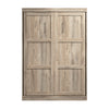 Bestar Pur Full Murphy 59-Inch Wall Bed - Rustic Brown|Lit double escamotable mural Pur de Bestar de 59 po - brun rustique