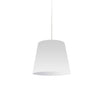 Dainolite Oversized Drum 1 Light Pendant Small Small White Shade Lamp|Petit luminaire suspendu de Dainolite avec très grand abat-jour cylindrique blanc et 1 ampoule