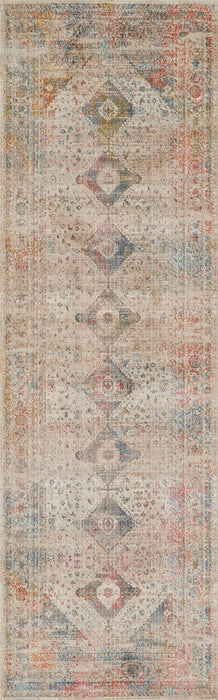Ethel Traditional 2'6\" x Runner Rug in Multi Indoor Area Rug
