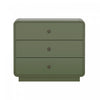 Liora Contemporary 28" Nightstand in Green (3-Drawer) | Table de nuit contemporaine Liora 71 cm en vert (3 tiroirs)