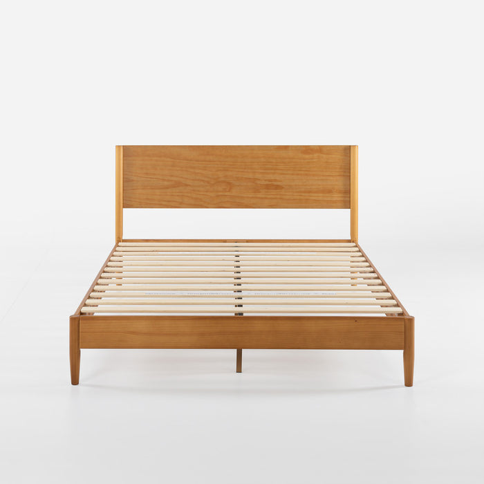 Allen Bamboo Platform Bed with Headboard - Queen Size