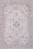 Aqua Pink Washable Non-slip Low Pile Area Rug 8'x10' | Tapis Rose Lavable Et Antiderapant A Poils Ras 8'x10'