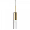 Dainolite Palmer 1 Light Pendant Aged Brass Clear Glass Lamp|Luminaire suspendu Palmer de Dainolite en verre transparent, avec fini laiton vieilli et 1 ampoule
