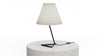 23" Black Angular Base Table with Conical Shade | Lampe de table noire de 23 po à base angulaire avec abat-jour conique