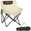 Outsunny Lightweight Camping Chair for Adults with Carry Bag Side Pocket