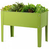Costway 24" X11" Outdoor Elevated Garden Plant Stand Raised Tall Flower Bed Box
