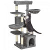 Pawhut 52.5" Cat Tree, Cat Tower For Indoor Cats With Scratching Posts, Cat Condos, Bed, Platforms, |Pawhut Arbre A Chat De 52.5", Tour Pour Chats D'interieur Avec Griffoirs, Condos Pour Chats, Lit, Pl