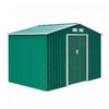 Outsunny 9' X 6' Garden Storage Shed With Floor Foundation, Metal Tool Storage House With Double Doo|Outsunny Abri De Jardin 9.1'x 6.4' X 6.3' Avec Plancher En Acier Vert