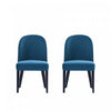 Hillman Modern Wood Upholstered Dining Chair in Blue - Set of 2 | Chaise de salle a manger moderne en bois Hillman avec revetement bleu - Lot de 2