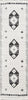 Lyra Contemporary 2'3" x 7'6" Runner Rug in Ivory Indoor Area Rug | Tapis Contemporain Lyra 2'3" x 7'6" en Ivoire