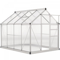 Outsunny Greenhouse, Walk-in Hot House, Clear Pc Board With Sliding Door