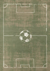Forte Kids Soccer Playing Field Area Rug - 5'3\" x 7'5\"