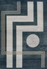 Erisa Contemporary 7'9" x 9'10" Area Rug in Blue Indoor Area Rug | Tapis Contemporain Erisa 7'9" x 9'10" en Bleu