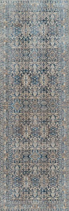 Ariana Traditional 2'6\" x 8'0\" Runner Rug in Blue Indoor Area Rug