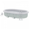 Outsunny Above Ground Swimming Pool, Non-inflatable Rectangular Frame Pool|Outsunny Piscine Hors Sol, Piscine A Cadre Rectangulaire Non Gonflable